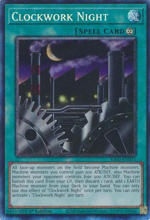 Clockwork Night (PCR) (RA03-EN071) - Quarter Century Bonanza Prismatic Collector's Rare 1st Edition
