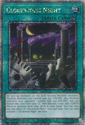 Clockwork Night (Quarter Century Secret Rare) (RA03-EN071) - Quarter Century Bonanza Quarter Century Secret Rare 1st Edition