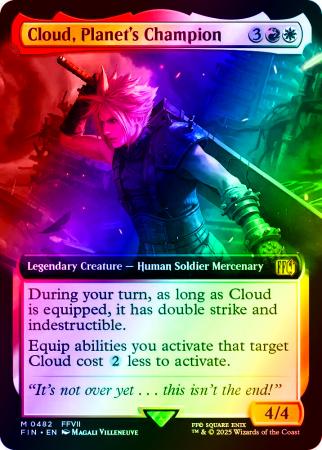 Cloud, Planet's Champion (Extended Art) - 0482 - Foil