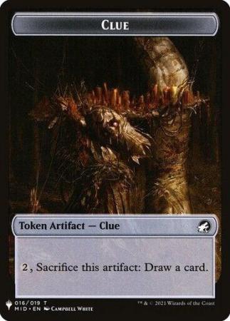 Clue // Golem Double-sided Token - 16 // 26