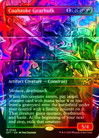 Coalstoke Gearhulk (Borderless) - 0349 - Foil