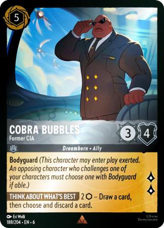 Cobra Bubbles - Former CIA - 188/204 - Rare Cold Foil
