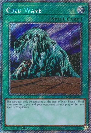Cold Wave (Platinum Secret Rare) (RA03-EN104) - Quarter Century Bonanza Platinum Secret Rare 1st Edition