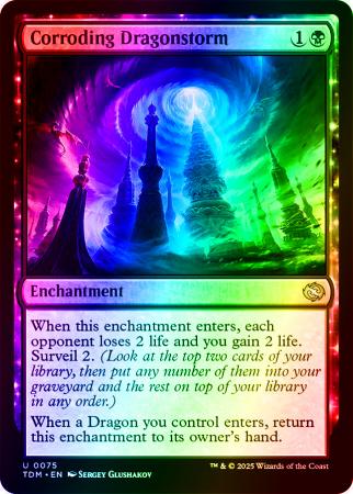 Corroding Dragonstorm - 0075 - Foil