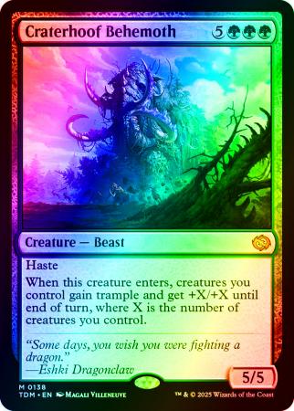 Craterhoof Behemoth - 0138 - Foil