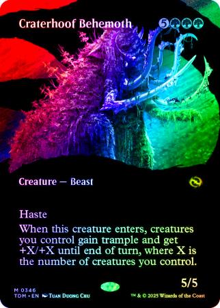 Craterhoof Behemoth (Borderless) - 0346 - Foil