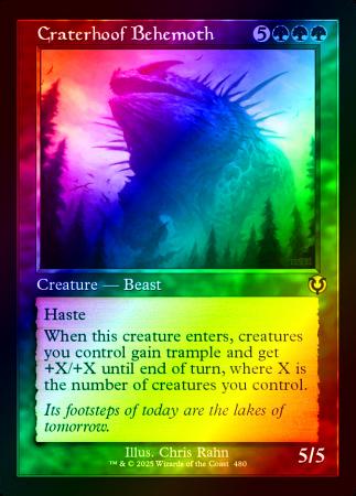 Craterhoof Behemoth (Retro Frame) - 0480 - Foil
