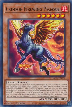 Crimson Firewing Pegasus (ALIN-EN032) - Alliance Insight Common / Short Print 1st Edition