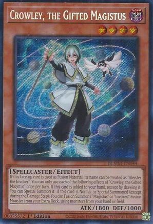Crowley, the Gifted Magistus (BLMM-EN044) - Battles of Legend: Monster Mayhem Secret Rare 1st Edition