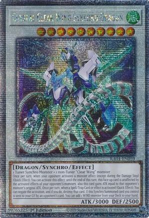 Crystal Clear Wing Synchro Dragon (Quarter Century Secret Rare) (RA04-EN059) - Quarter Century Stampede Quarter Century Secret Rare 1st Edition