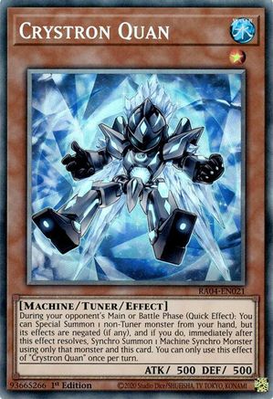 Crystron Quan (PCR) (RA04-EN021) - Quarter Century Stampede Collector's Rare 1st Edition