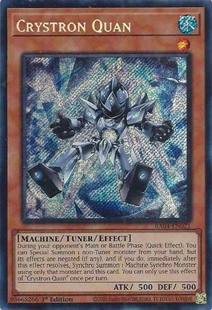 Crystron Quan (Secret Rare) (RA04-EN021) - Quarter Century Stampede Secret Rare 1st Edition