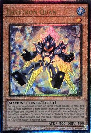 Crystron Quan (PUR) (RA04-EN021) - Quarter Century Stampede Prismatic Ultimate Rare 1st Edition