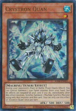 Crystron Quan (UR) (RA04-EN021) - Quarter Century Stampede Ultra Rare 1st Edition