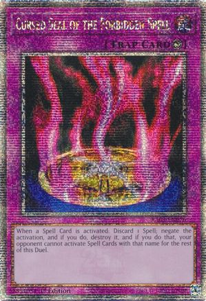 Cursed Seal of the Forbidden Spell (Quarter Century Secret Rare) (RA03-EN076) - Quarter Century Bonanza Quarter Century Secret Rare 1st Edition