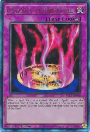 Cursed Seal of the Forbidden Spell (PUR) (RA03-EN076) - Quarter Century Bonanza Prismatic Ultimate Rare 1st Edition