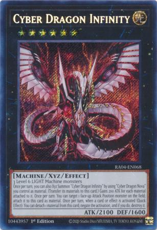 Cyber Dragon Infinity (Secret Rare) (RA04-EN068) - Quarter Century Stampede Secret Rare 1st Edition