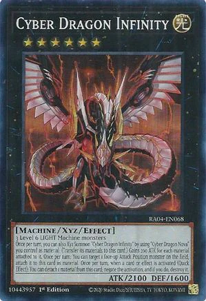Cyber Dragon Infinity (RA04-EN068) - Quarter Century Stampede Super Rare 1st Edition