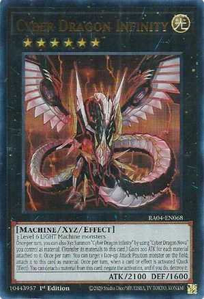 Cyber Dragon Infinity (UR) (RA04-EN068) - Quarter Century Stampede Ultra Rare 1st Edition