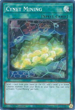 Cynet Mining (RA03-EN067) - Quarter Century Bonanza Super Rare 1st Edition