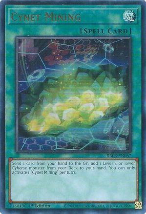 Cynet Mining (UR) (RA03-EN067) - Quarter Century Bonanza Ultra Rare 1st Edition