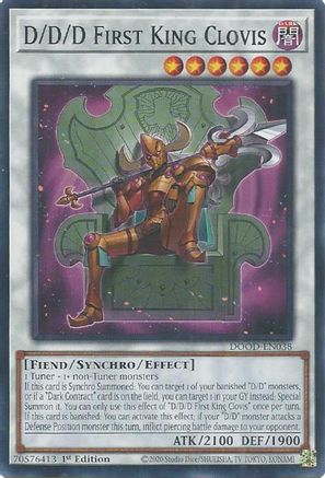 D/D/D First King Clovis (DOOD-EN038) - Doom of Dimensions Common / Short Print 1st Edition