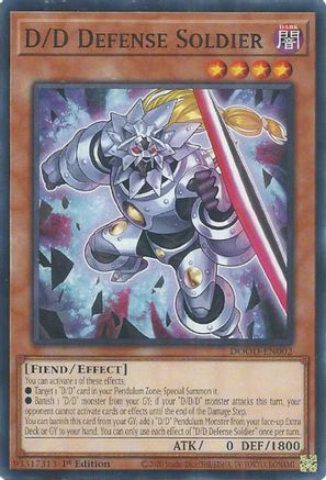 D/D Defense Soldier (DOOD-EN002) - Doom of Dimensions Common / Short Print 1st Edition