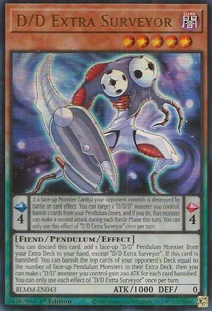 D/D Extra Surveyor (BLMM-EN043) - Battles of Legend: Monster Mayhem Ultra Rare 1st Edition