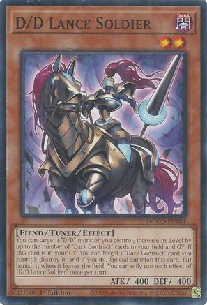 D/D Lance Soldier (DOOD-EN001) - Doom of Dimensions Common / Short Print 1st Edition
