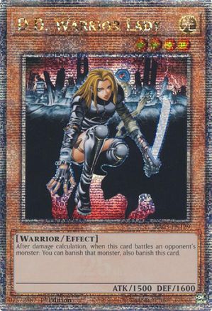 D.D. Warrior Lady (Quarter Century Secret Rare) (RA03-EN129) - Quarter Century Bonanza Quarter Century Secret Rare 1st Edition