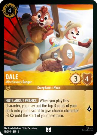 Dale - Mischievous Ranger - 18/204 - Uncommon Cold Foil