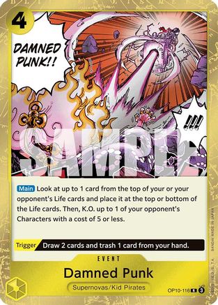 Damned Punk - OP10-116 - Rare Foil