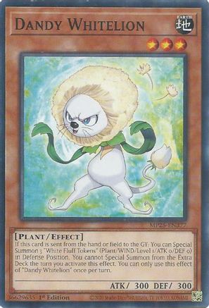 Dandy Whitelion (MP25-EN377) - 2025 Mega-Pack Common / Short Print 1st Edition