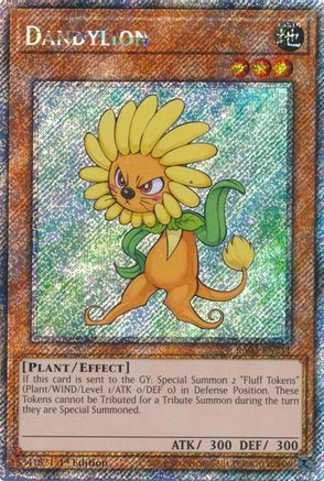 Dandylion (Platinum Secret Rare) (RA03-EN211) - Quarter Century Bonanza Platinum Secret Rare 1st Edition