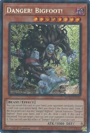 Danger! Bigfoot! (MP25-EN140) - 2025 Mega-Pack Prismatic Secret Rare 1st Edition