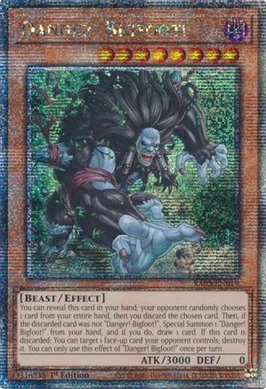 Danger! Bigfoot! (Quarter Century Secret Rare) (RA03-EN019) - Quarter Century Bonanza Quarter Century Secret Rare 1st Edition