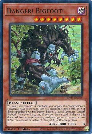 Danger! Bigfoot! (RA03-EN019) - Quarter Century Bonanza Super Rare 1st Edition