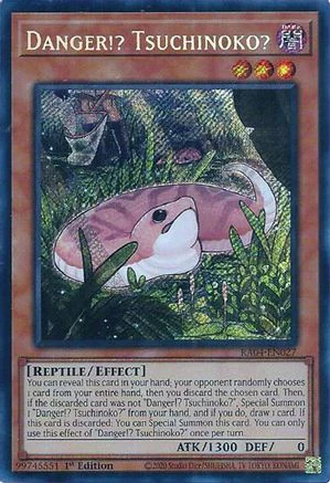 Danger!? Tsuchinoko? (Secret Rare) (RA04-EN027) - Quarter Century Stampede Secret Rare 1st Edition