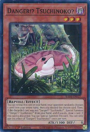 Danger!? Tsuchinoko? (RA04-EN027) - Quarter Century Stampede Super Rare 1st Edition