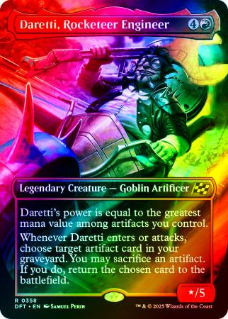 Daretti, Rocketeer Engineer (Borderless) - 0358 - Foil
