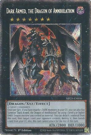 Dark Armed, the Dragon of Annihilation (MP25-EN036) - 2025 Mega-Pack Starlight Rare 1st Edition