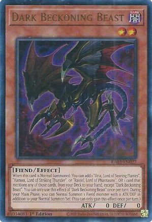 Dark Beckoning Beast (UR) (RA03-EN027) - Quarter Century Bonanza Ultra Rare 1st Edition