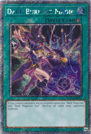 Dark Burning Magic (Platinum Secret Rare) (RA04-EN246) - Quarter Century Stampede Platinum Secret Rare 1st Edition