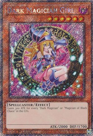 Dark Magician Girl (3rd Art) (Platinum Secret Rare) (RA04-EN107) - Quarter Century Stampede Platinum Secret Rare 1st Edition