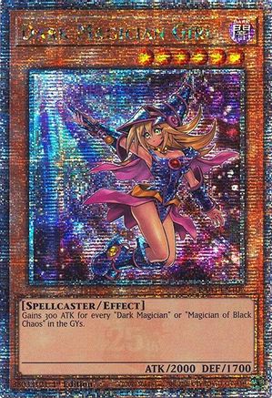 Dark Magician Girl (7th Art) (Quarter Century Secret Rare) (RA04-EN107) - Quarter Century Stampede Quarter Century Secret Rare 1st Edition
