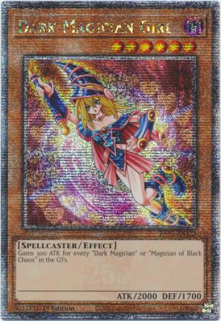 Dark Magician Girl (Quarter Century Secret Rare) (C) (RA03-EN123) - Quarter Century Bonanza Quarter Century Secret Rare 1st Edition