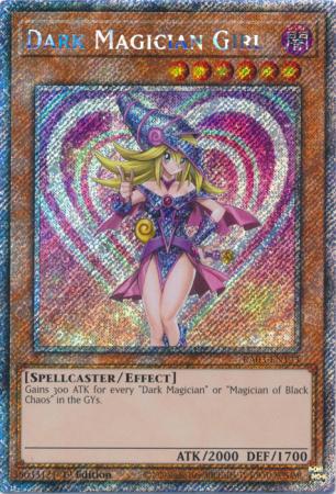 Dark Magician Girl (Platinum Secret Rare) (A) (RA03-EN123) - Quarter Century Bonanza Platinum Secret Rare 1st Edition