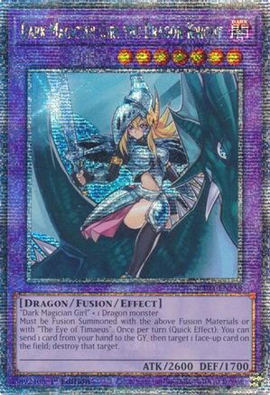 Dark Magician Girl the Dragon Knight (Quarter Century Secret Rare) (RA03-EN258) - Quarter Century Bonanza Quarter Century Secret Rare 1st Edition