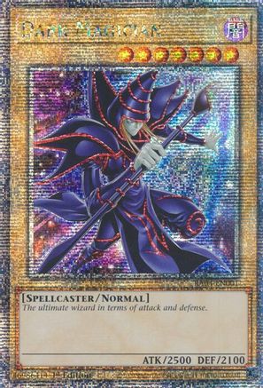 Dark Magician (New Art) (Quarter Century Secret Rare) (RA04-EN001) - Quarter Century Stampede Quarter Century Secret Rare 1st Edition