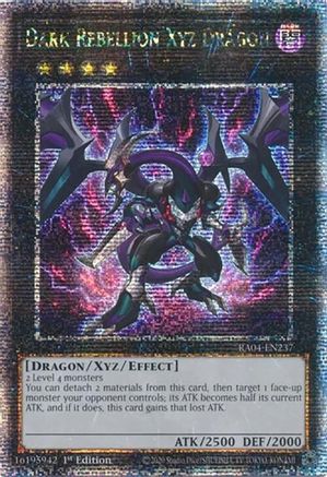 Dark Rebellion Xyz Dragon (Quarter Century Secret Rare) (RA04-EN237) - Quarter Century Stampede Quarter Century Secret Rare 1st Edition